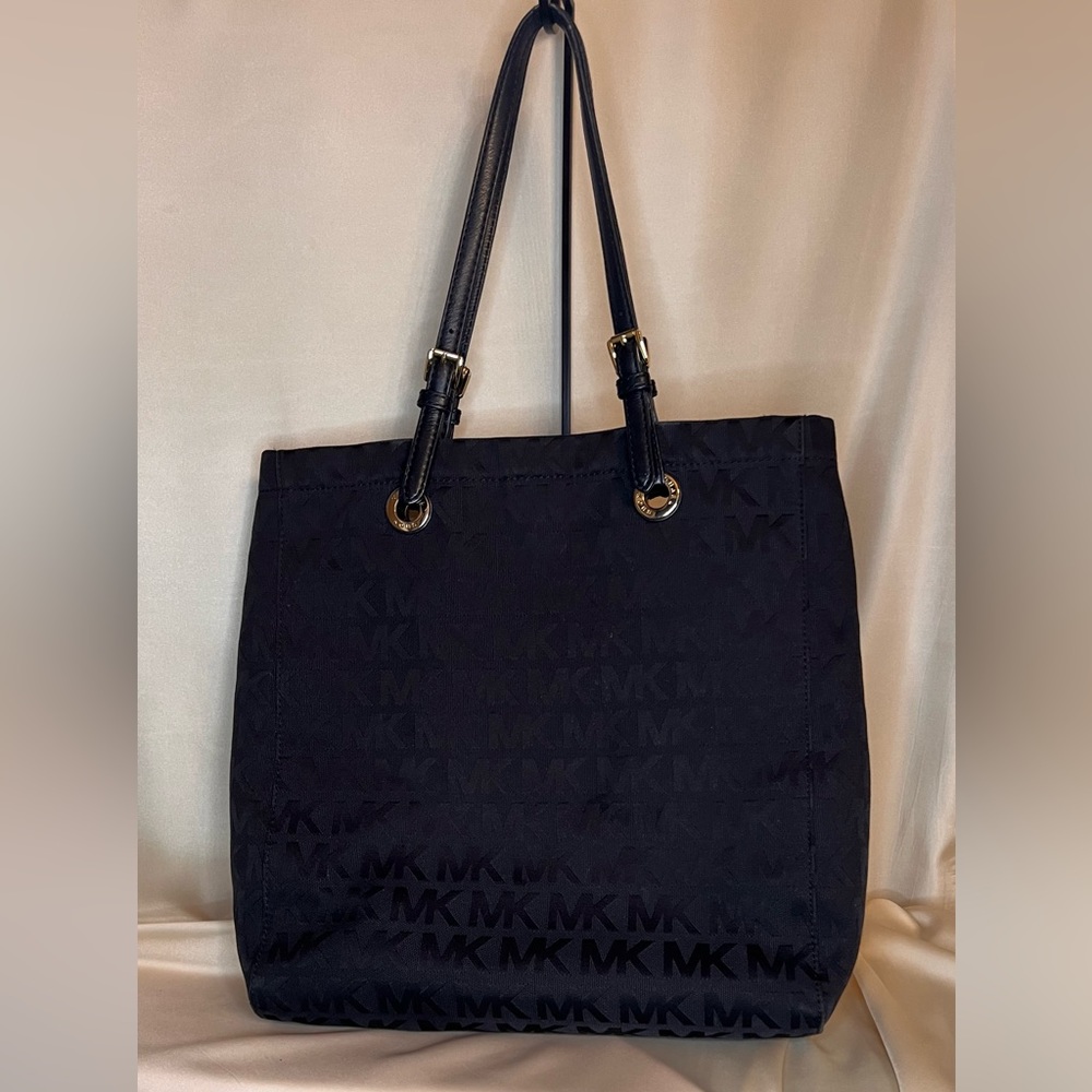 Black Michael Kors Monogram Tote